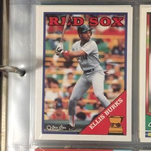 1989 O-Pee -Cher 1989 Ellis burk Boston Redsox all star rookie card #269